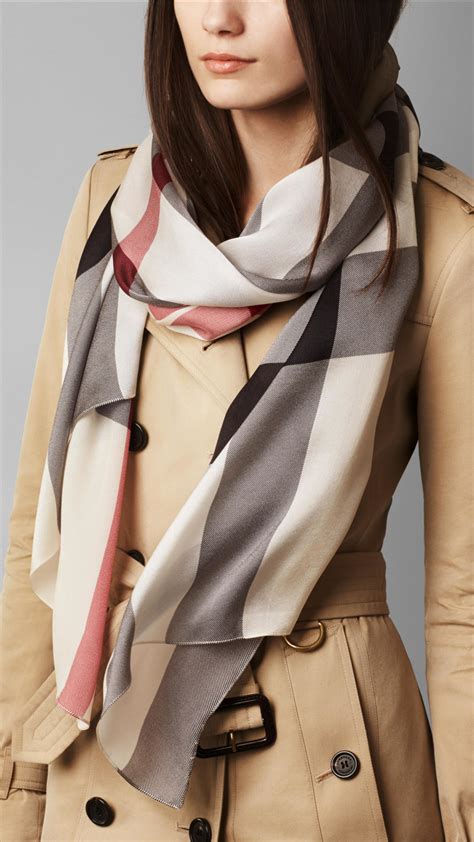 burberry satin silk scarf|burberry silk scarf price.